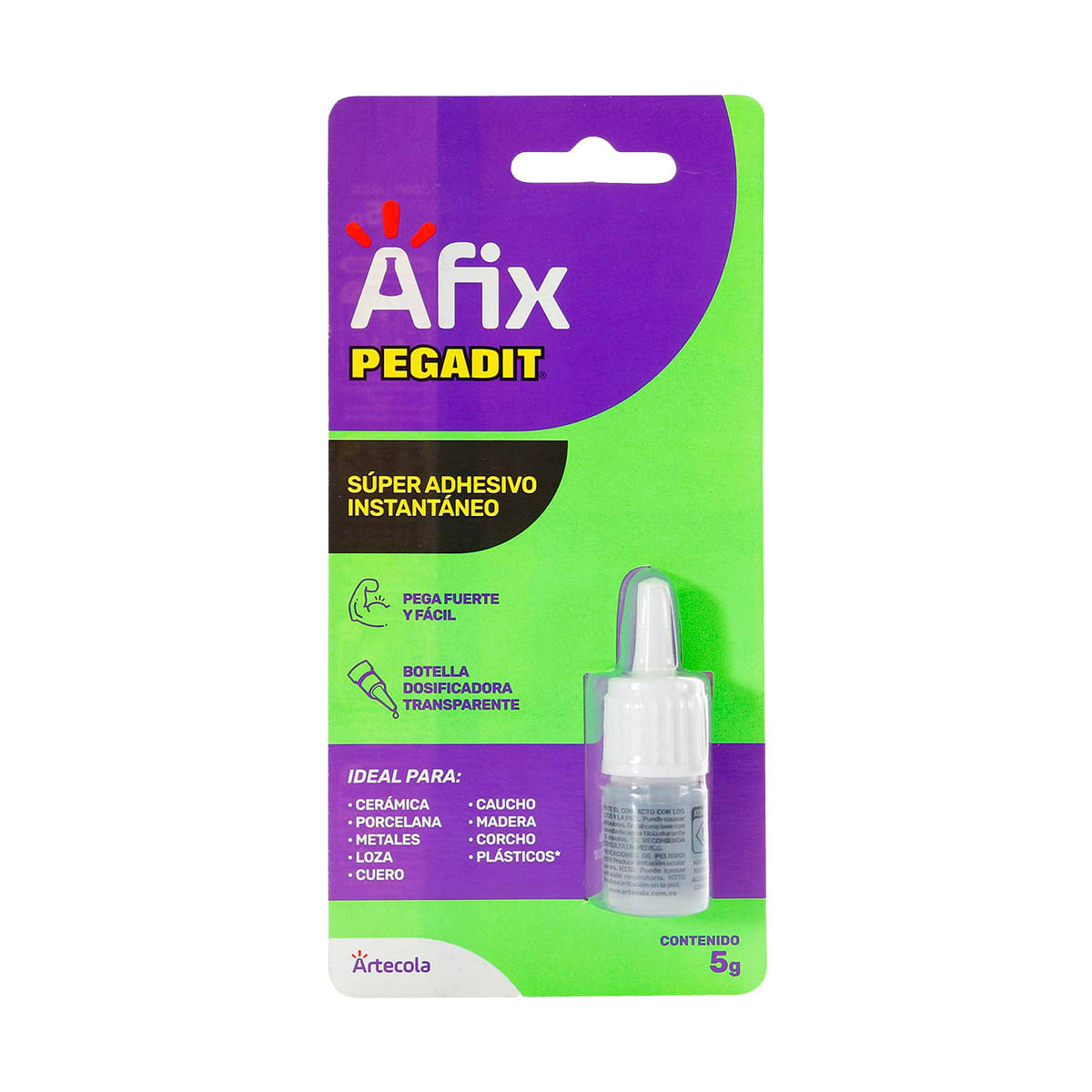 Super Adhesivo Instantáneo Afix Pegadit Frasco x 5g