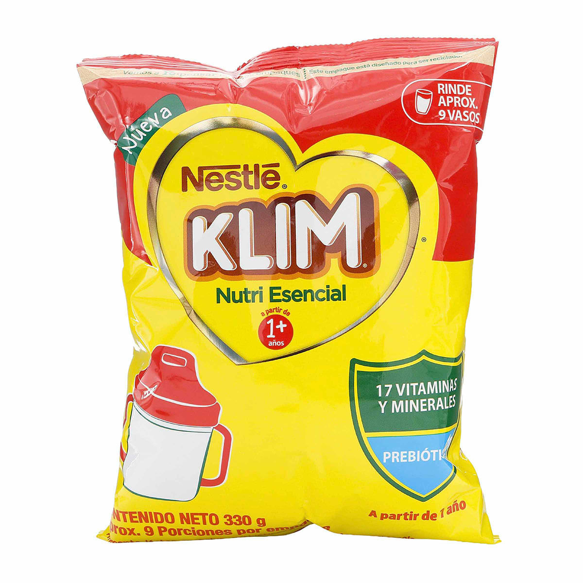 Alimento Lacteo Klim 1+ Nutri Esencial Bolsa x 330g