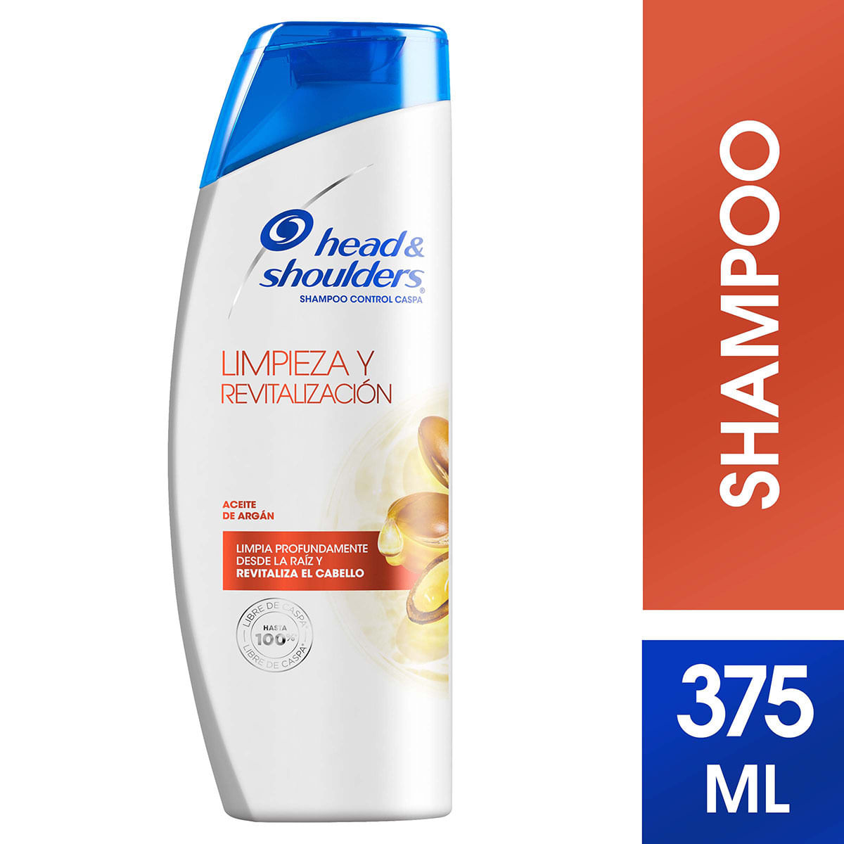 Shampoo Head & Shoulders Limpieza y Revitalización Frasco x 375 mL .
