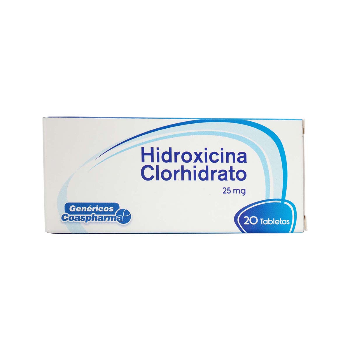 Hidroxicina Clorhidrato 25mg Coaspharma Caja x 20 Tabletas