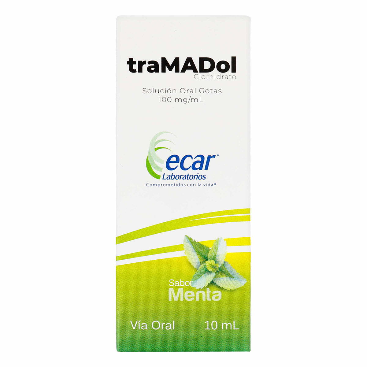 Solución Oral en Gotas Tramadol Clorhidrato 100mg Ecar Frasco x 10 mL