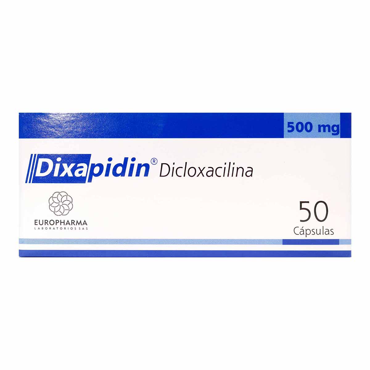 Dixapidin Dicloxacilina 500mg Europharma Laboratorios Caja x 50 Capsulas