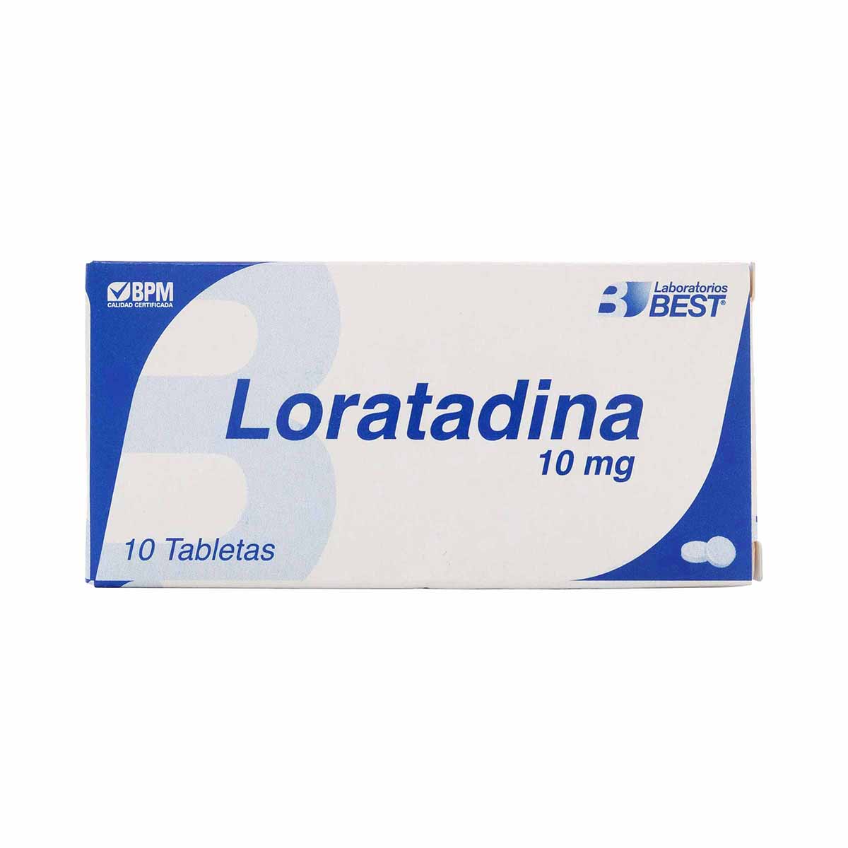 Loratadina 10mg Laboratorios Best Caja x 10 Tabletas