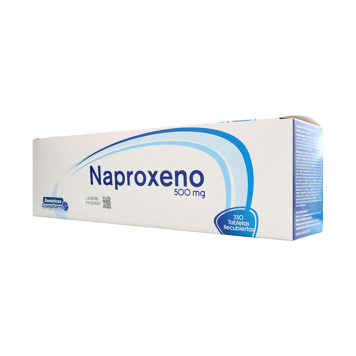 Naproxeno 500gm Coaspharma Caja x 330 Tabletas