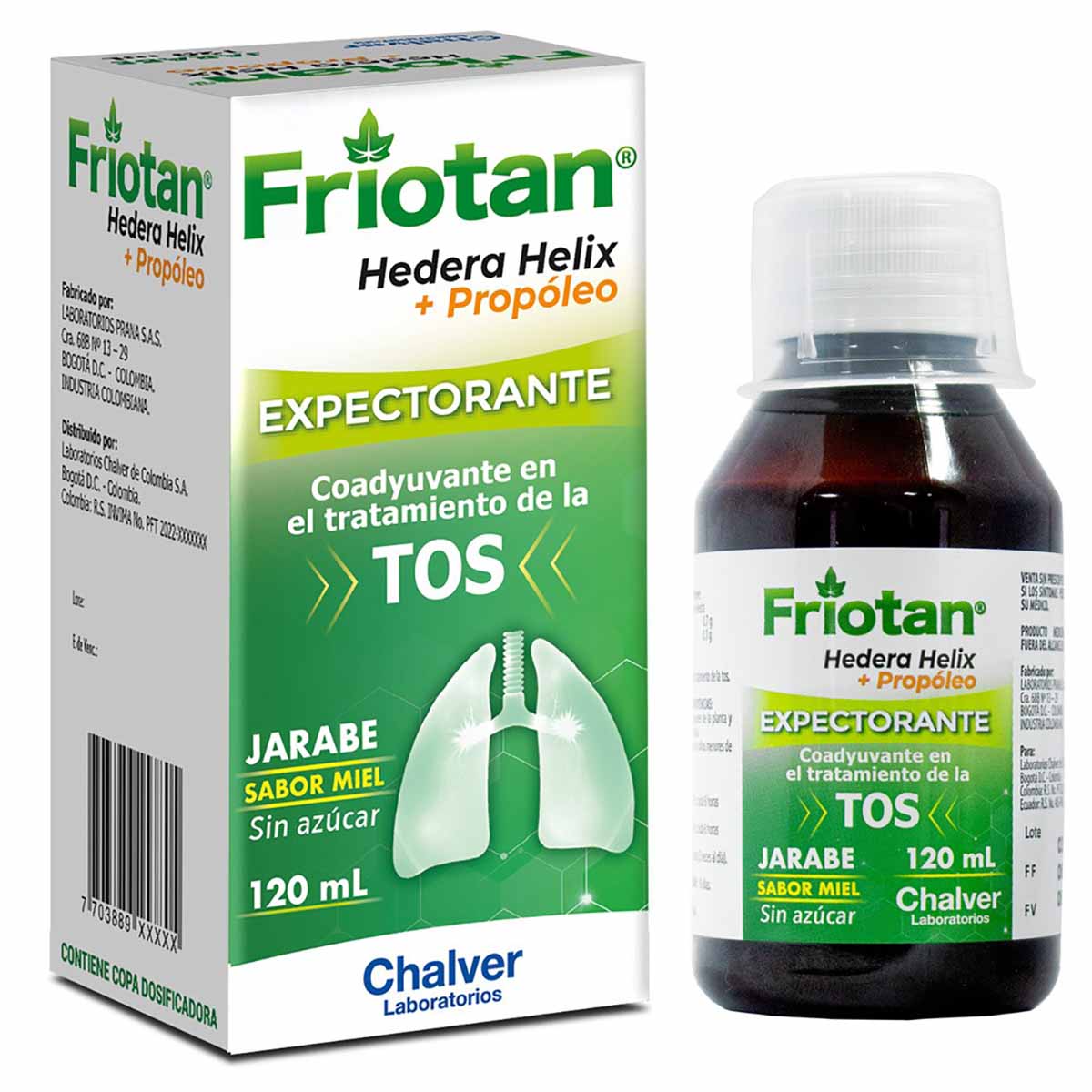 Jarabe para la Tos Hedera Helix-Propoleo Friotan Frasco x 120 mL