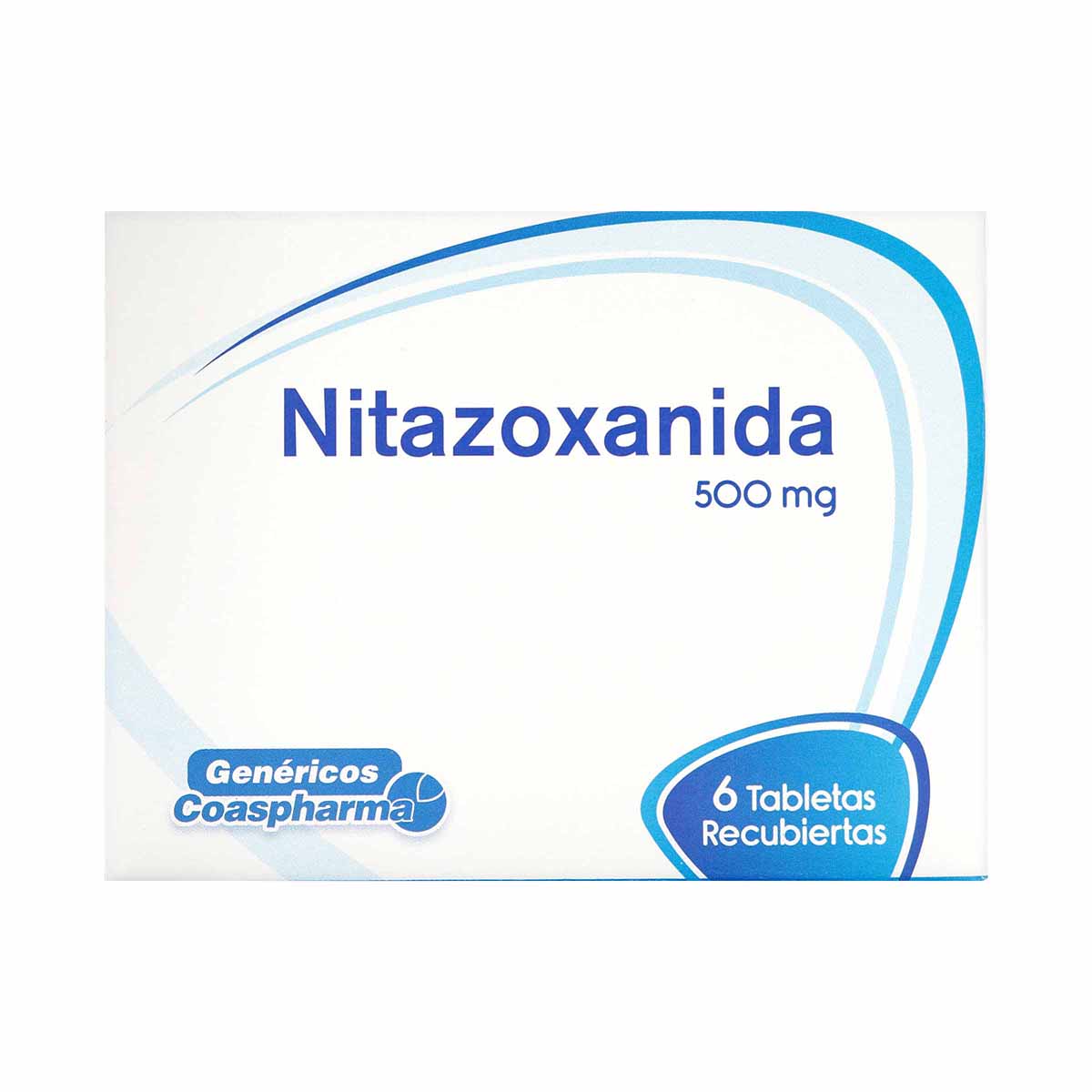 Nitazoxanida 500mg Coaspharma Caja x 6 Tabletas