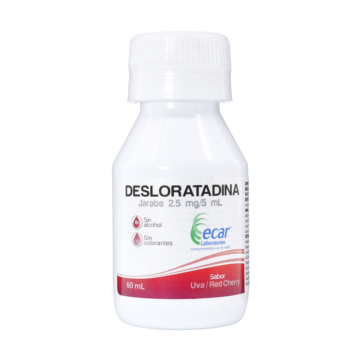 Desloratadina Jarabe 2.5mg/5mL Ecar Frasco x 60 mL