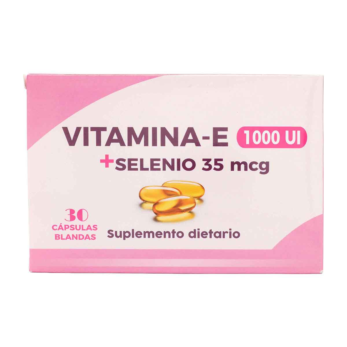 Vitamina-E 1000 UI + Selenio 35 mcg Comerlat Caja x 30 Capsulas