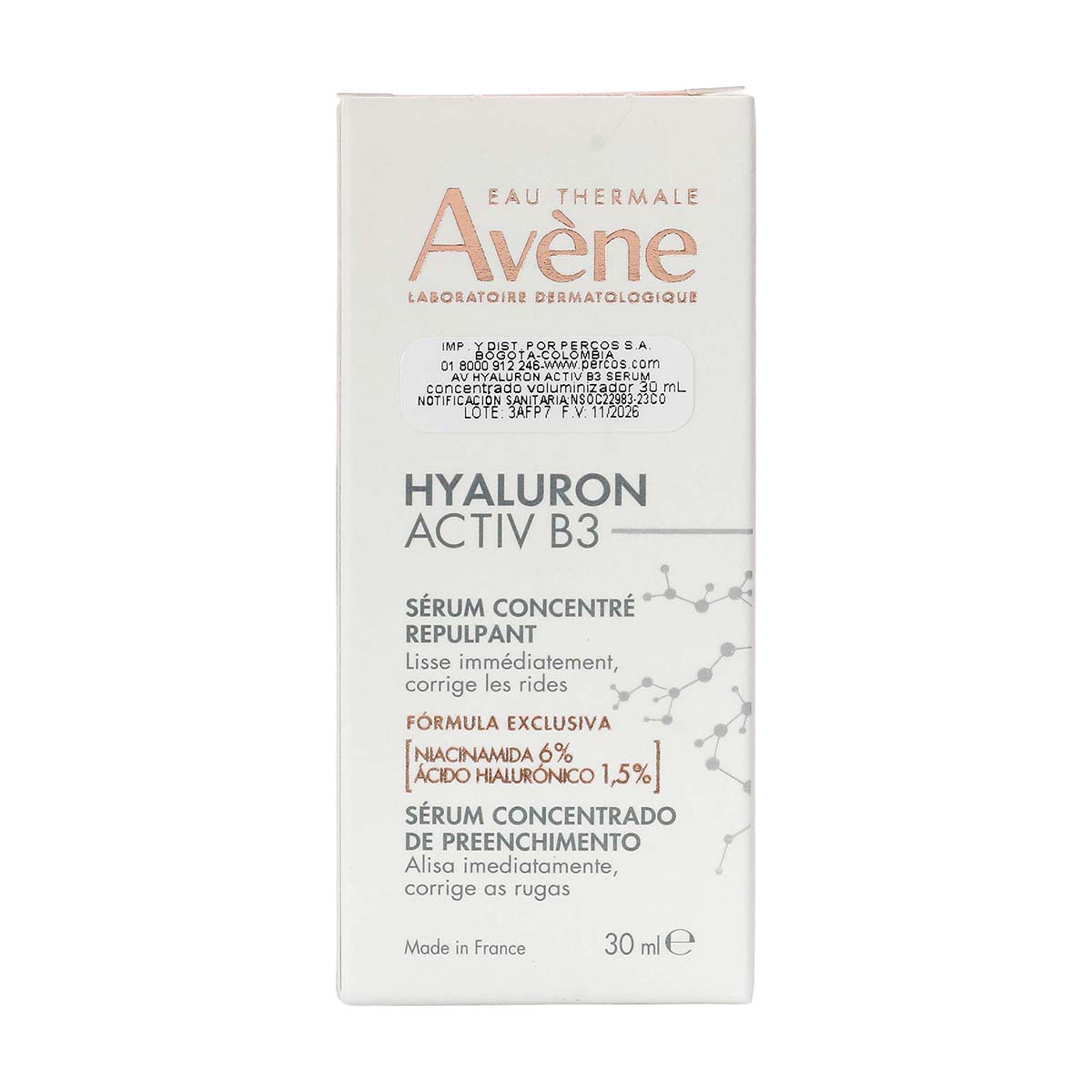 Serum Concentrado Hyaluron Activ B3 Avéne Frasco x 30 mL