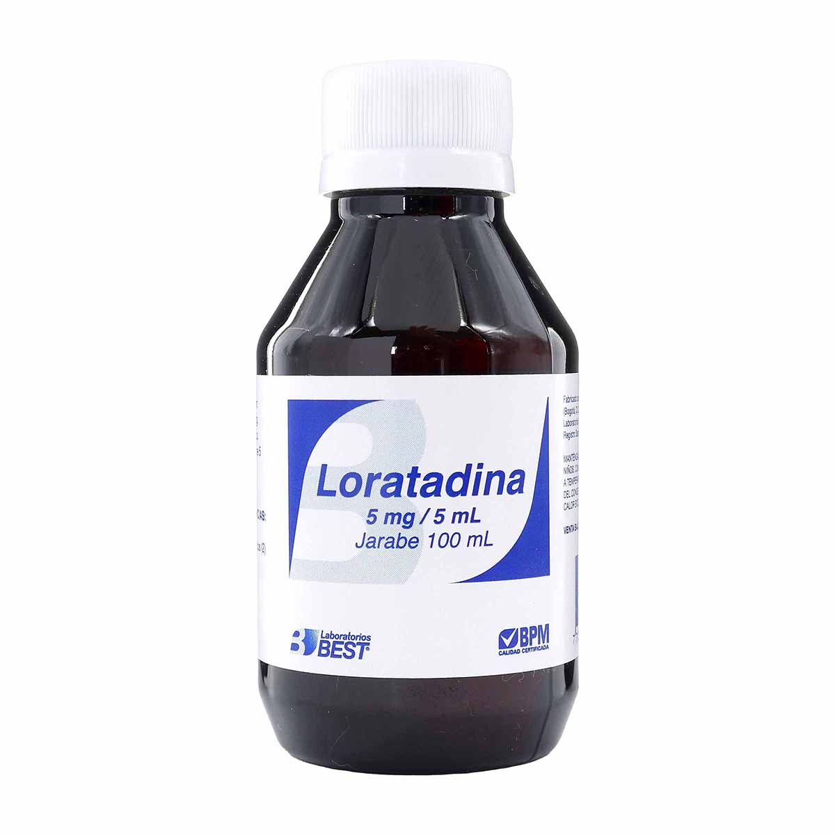 Loratadina 0.1% Jarabe Laboratorios Best Frasco x 100 mL