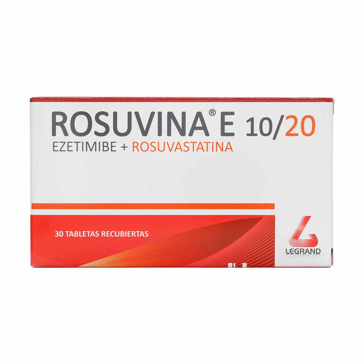 Rosuvina E Ezetimibe 10mg-Rosuvastatina 20mg Legrand Caja x 30 Tabletas