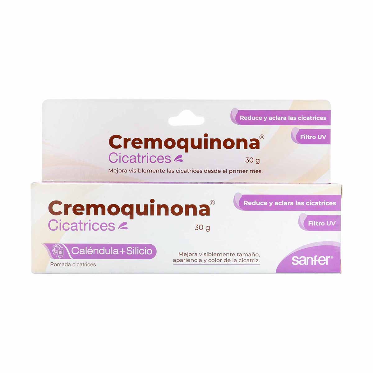 Pomada para Cicatrices Cremoquinona Sanfer Tubo x 30g