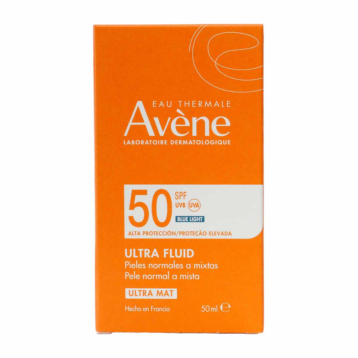 Protector Solar Facial Ultra Fluid Mat SPF50 Avéne Frasco x 50 mL