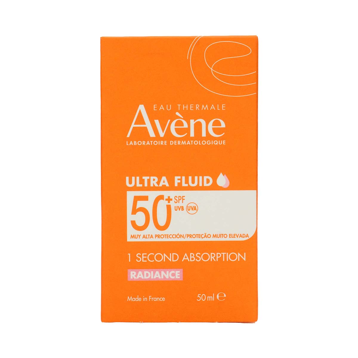 Protector Solar Ultra Fluido Radiance SPF50+ Avéne Frasco x 50 mL