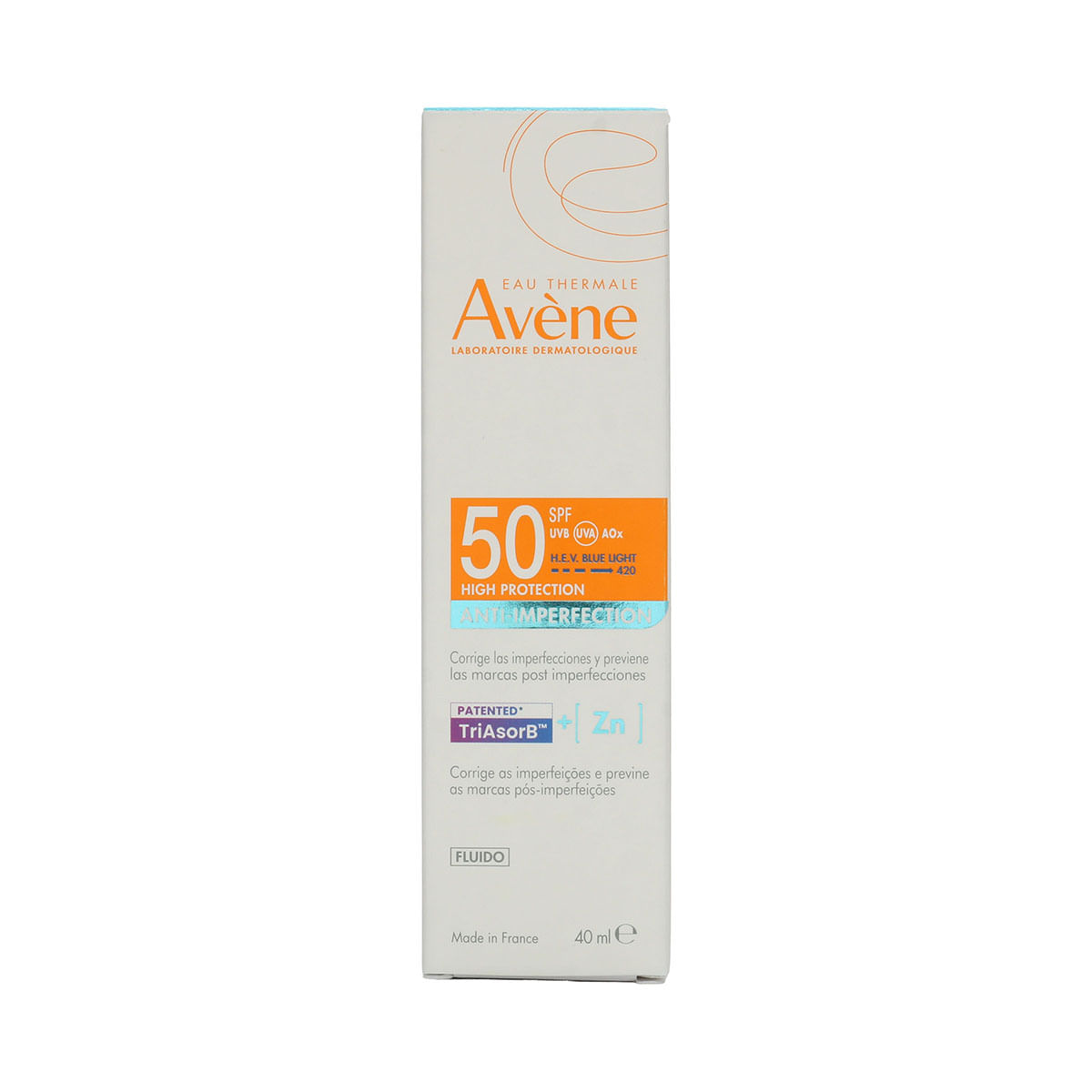 Protector Solar Anti-Imperfecciones SPF50 Avéne Frasco x 40 mL