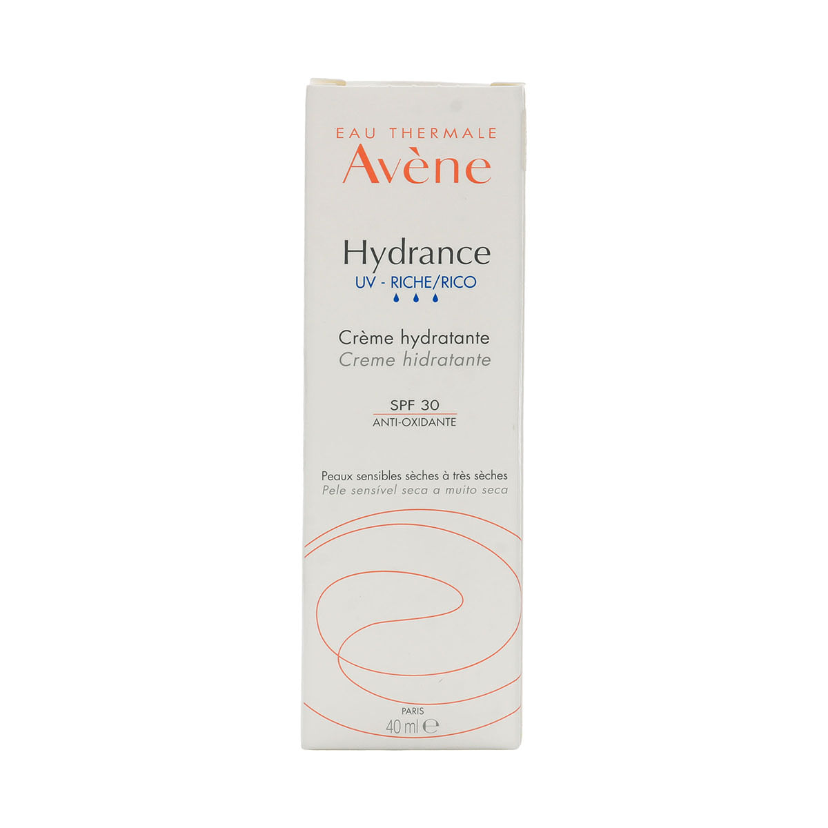 Crema Hidratante Rica Hydrance UV SPF30 Avéne Tubo x 40 mL