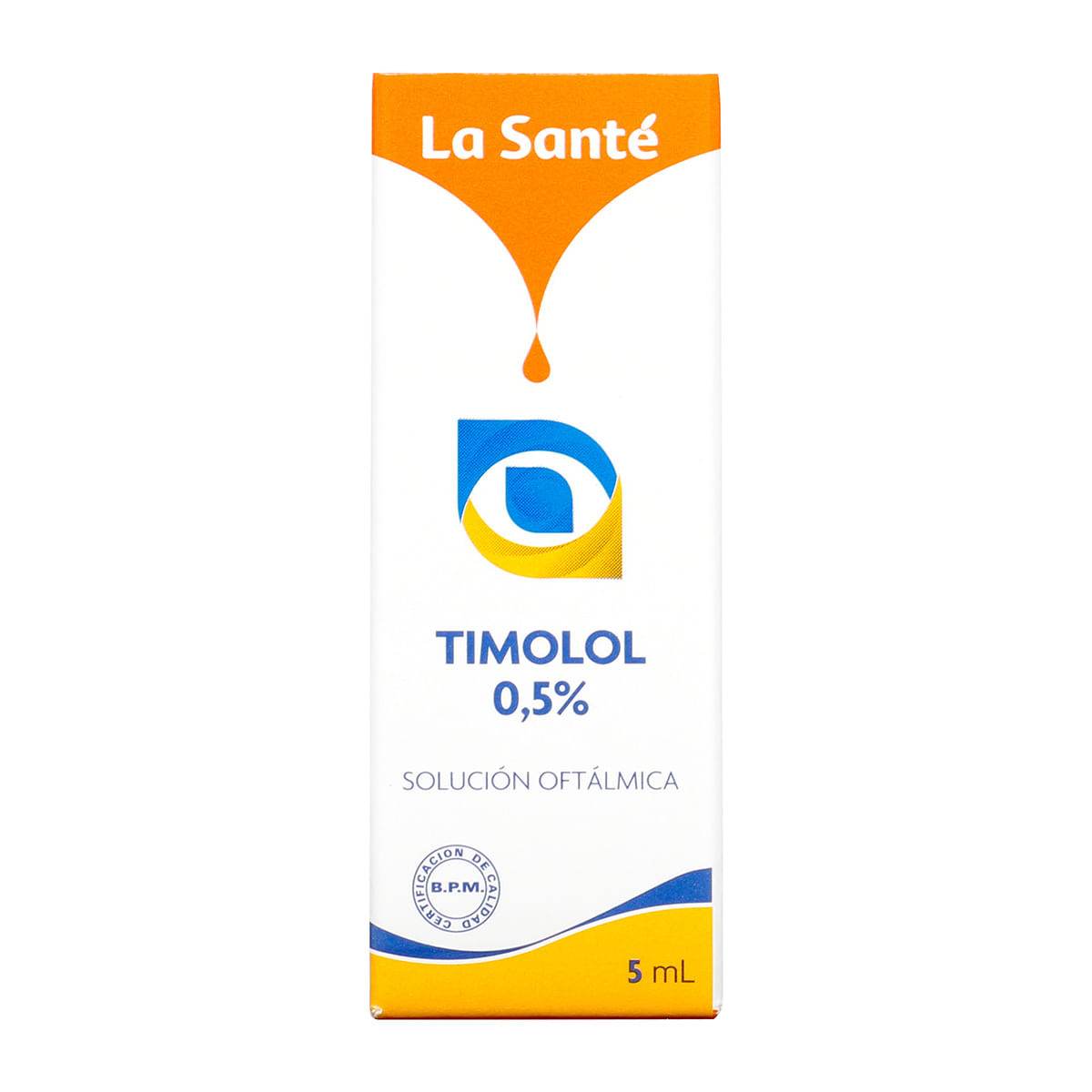 Solución Oftálmica Timolol 0.5% La Santé Frasco X 5 Ml.