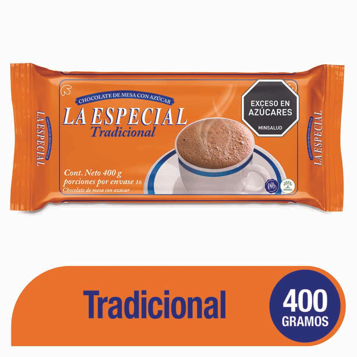 Chocolate de Mesa con Azúcar Tradicional La Especial Paquete x 400 g