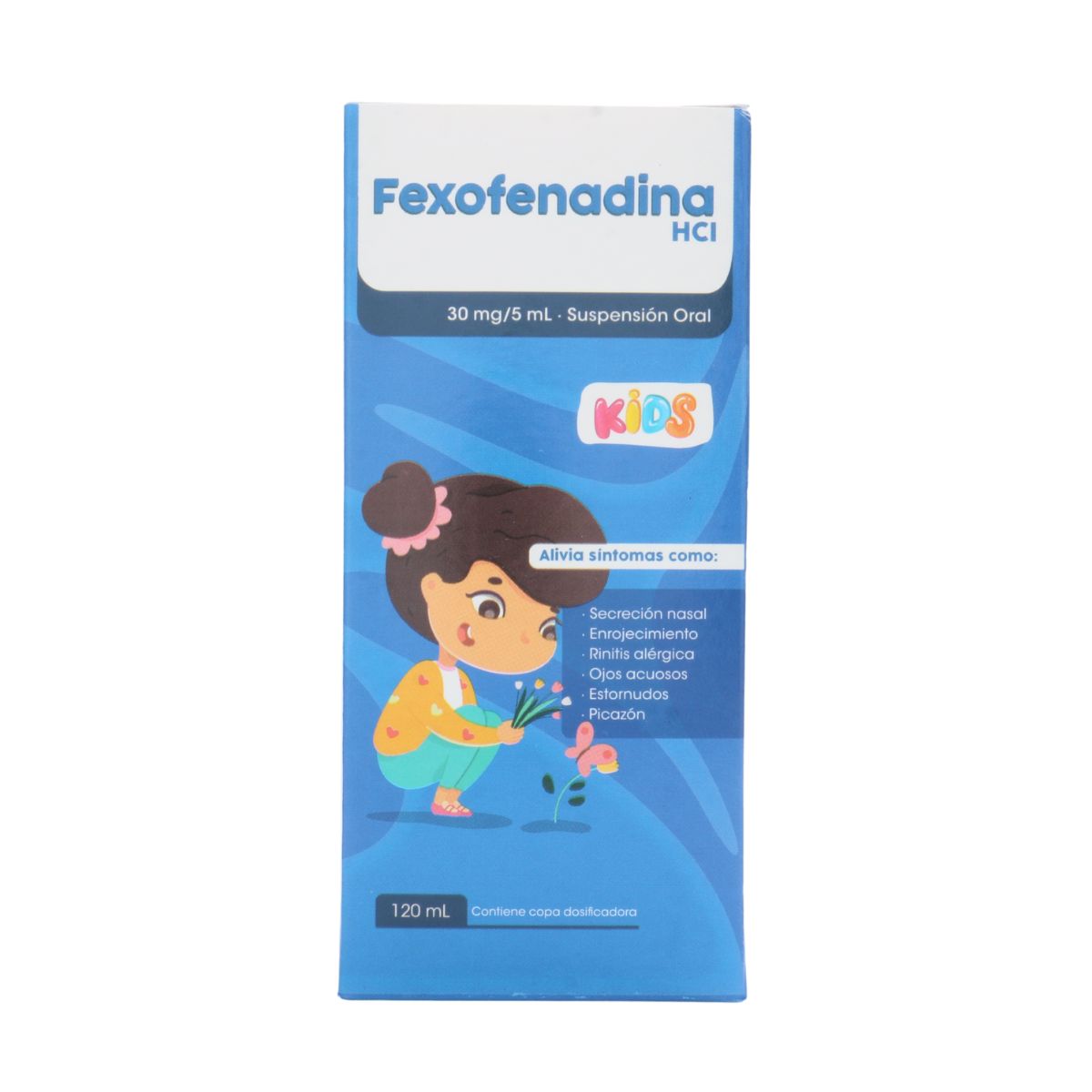 Suspensión Oral Kids Fexofenadina HCI 30mg/5mL Memphis Frasco x 120 mL