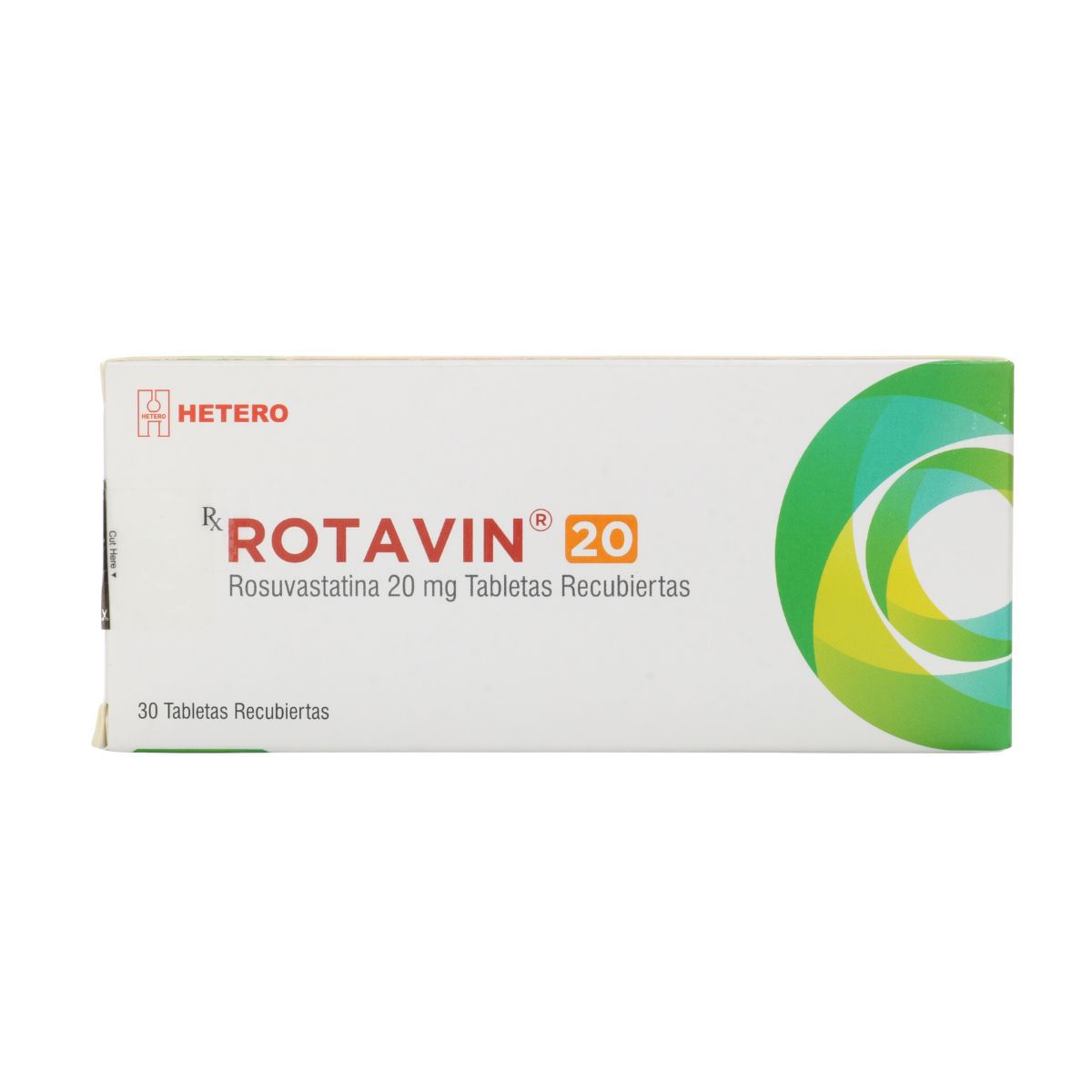 Rotavin Rosuvastatina 20mg Seven Pharma Caja x 30 Tabletas