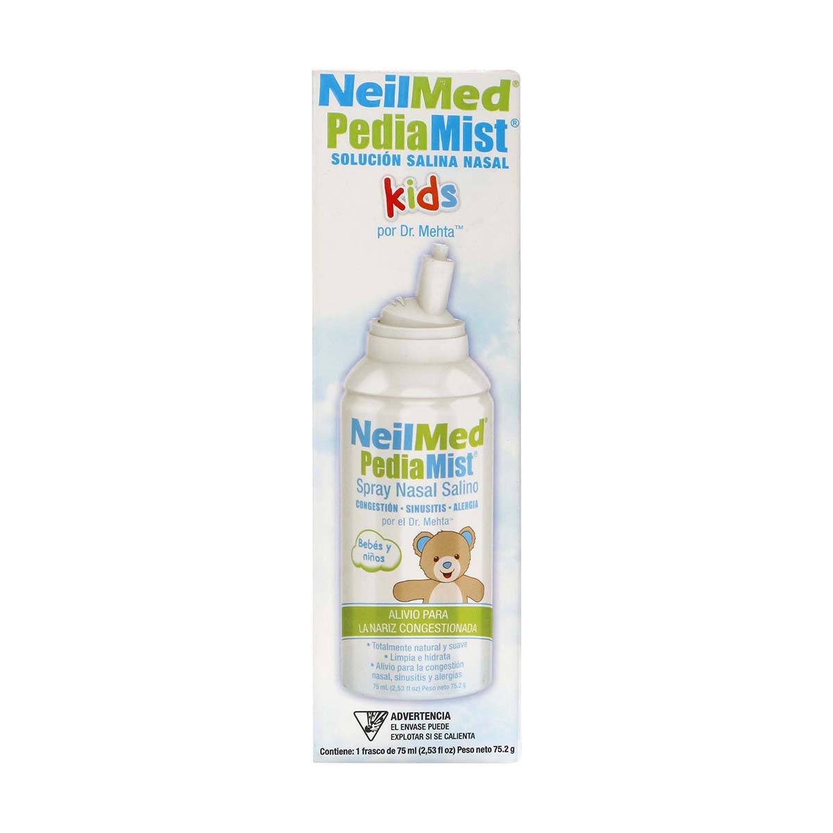 Solución Salina Nasal PediaMist Kids NeilMed Frasco x 75 mL