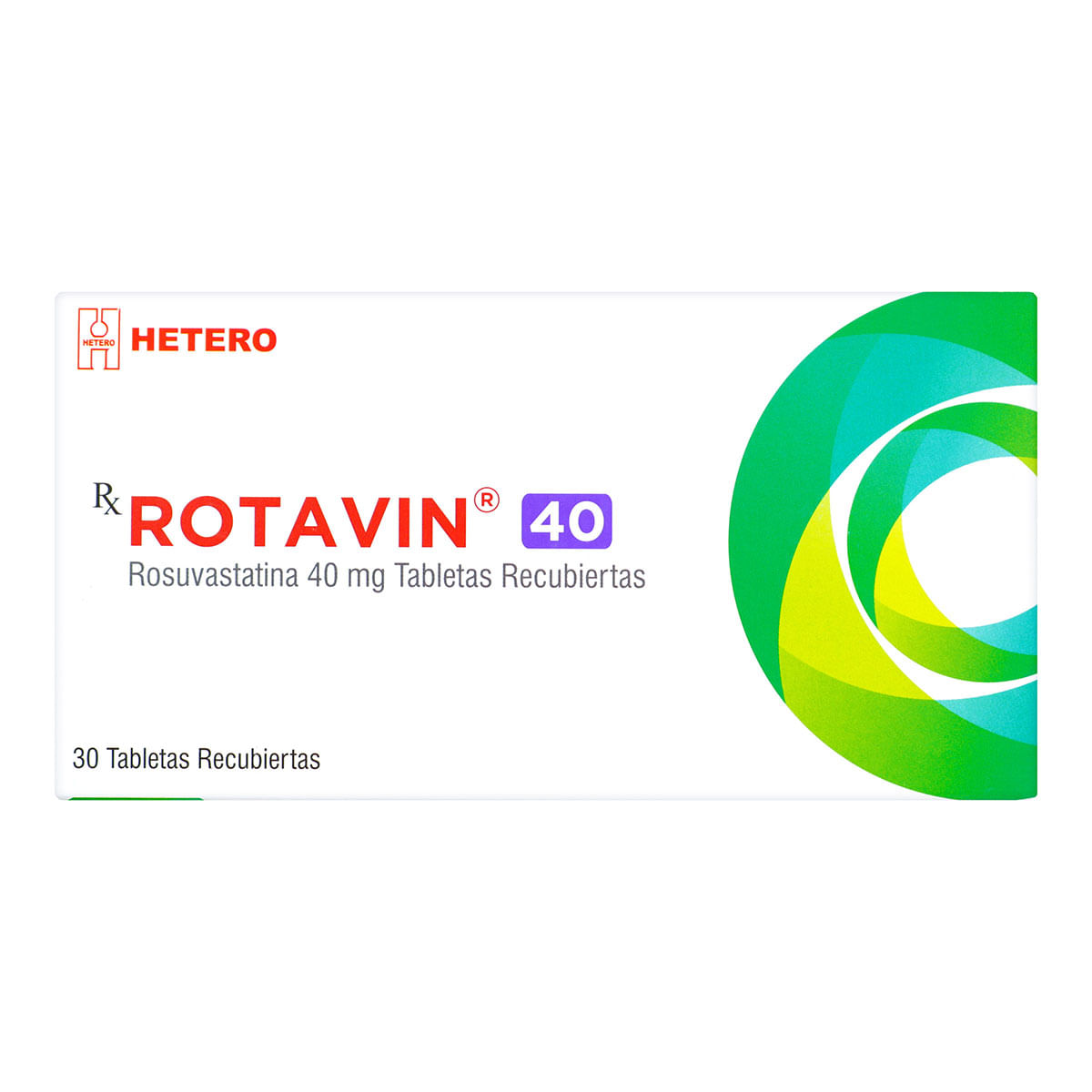 Rotavin Rosuvastatina 40mg Seven Pharma Caja x 30 Tabletas