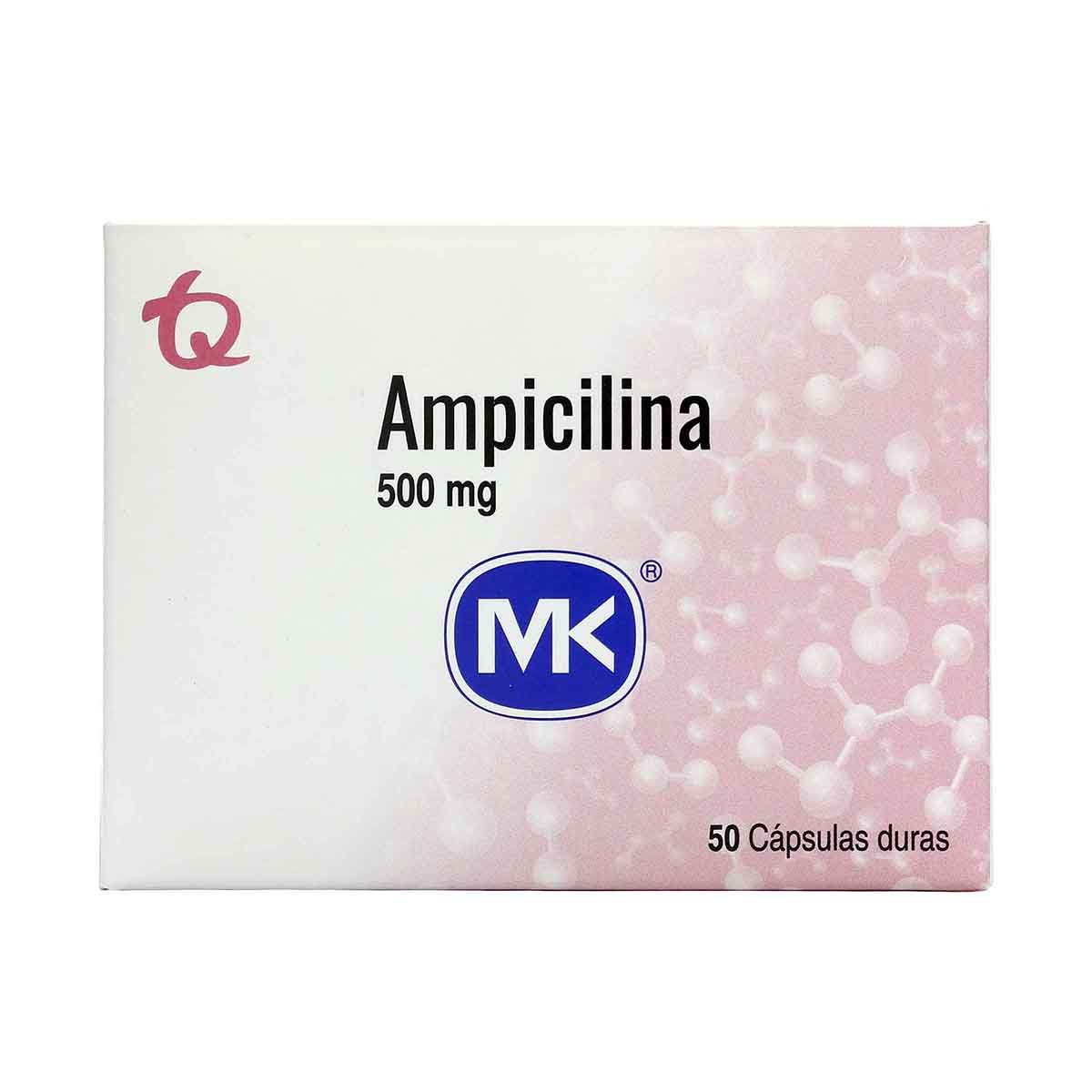 Ampicilina 500mg MK Caja x 50 Capsulas