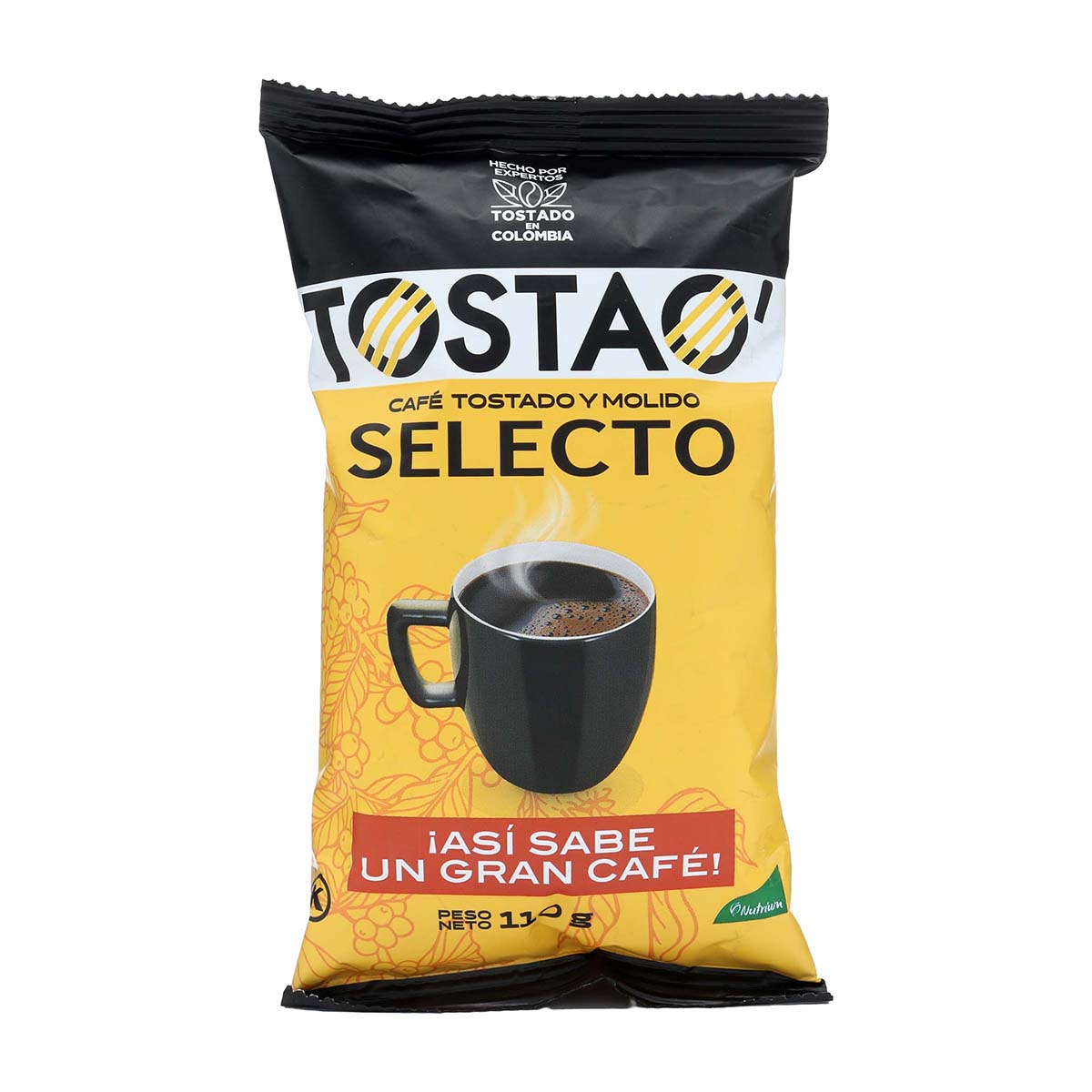 Café Tostado y Molido Selecto Tostao Bolsa x 110g