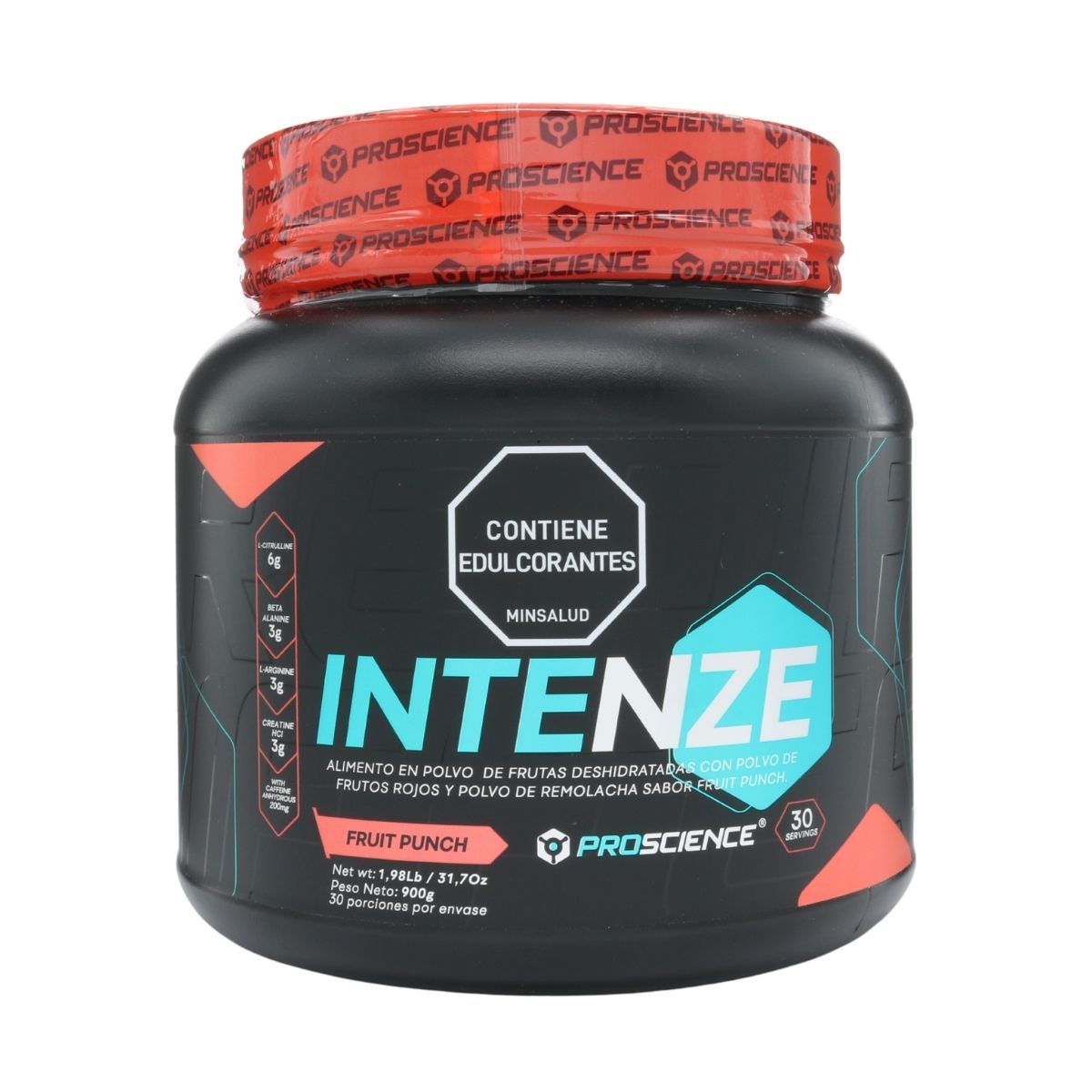 Alimento en Polvo Intenze Pre-Workout Fruit Punch ProScience Tarro x 900g