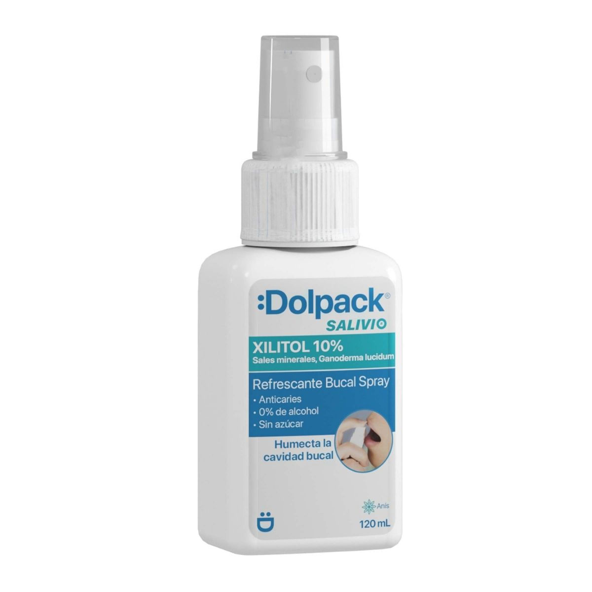 Refrescante Bucal Xilitol 10% Sales Minerales Salivio Dolpack Spray x 120 mL