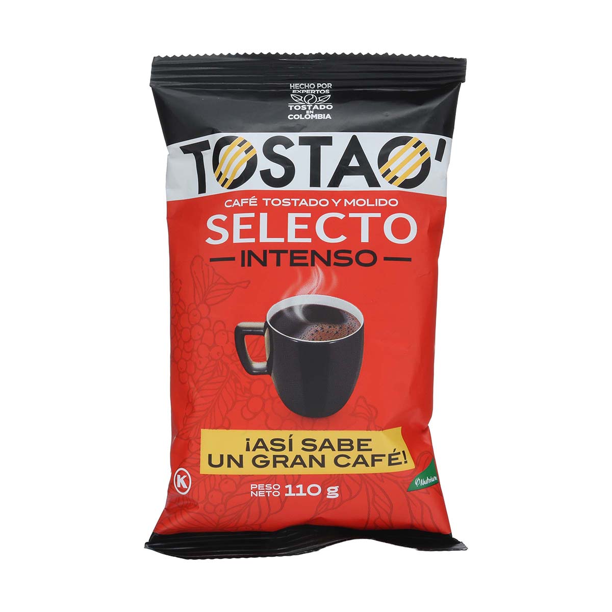 Café Tostado y Molido Selecto Intenso Tostao Bolsa x 110g