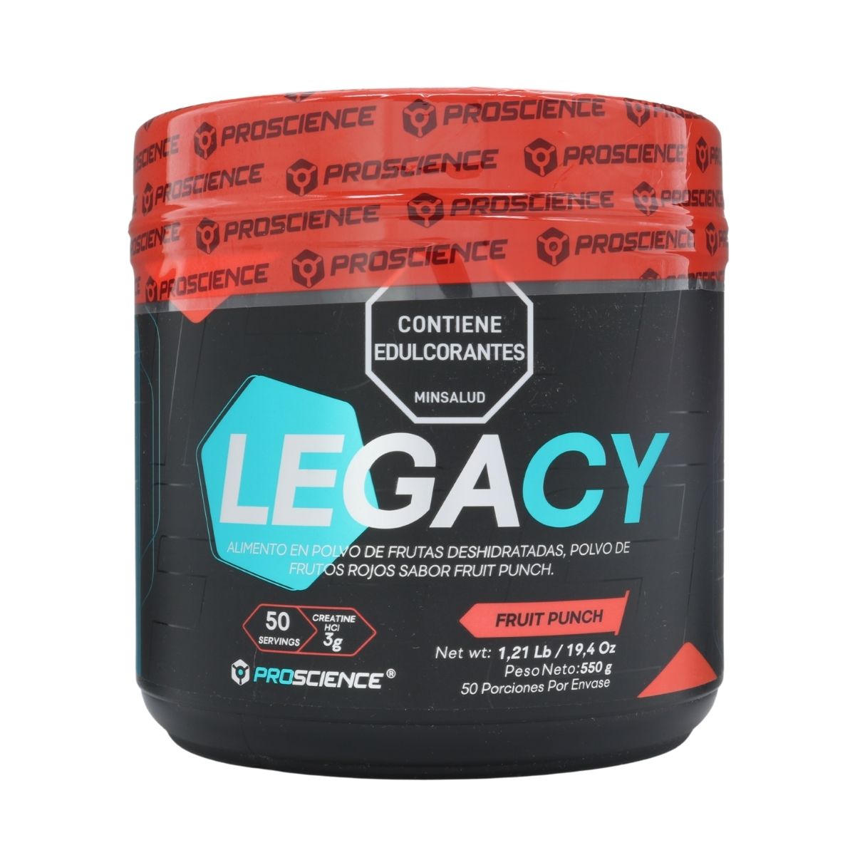 Alimento en Polvo Legacy Creatina HCL Fruit Punch ProScience Tarro x 550g