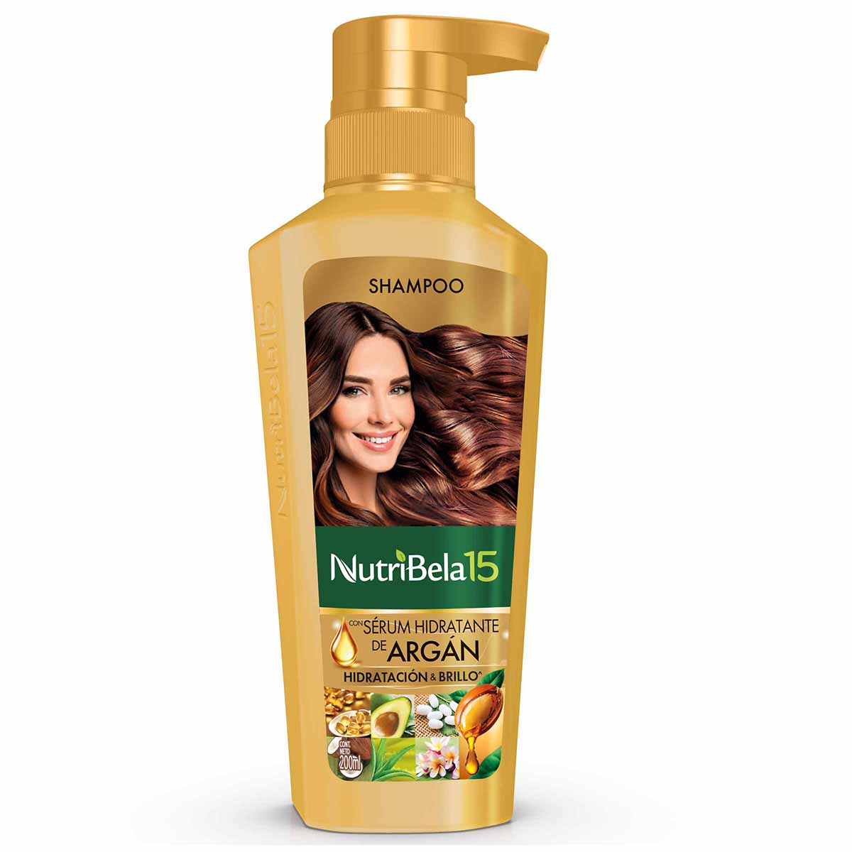 Shampoo Sérum Hidratante de Argán Nutribela 15 Frasco x 200 mL