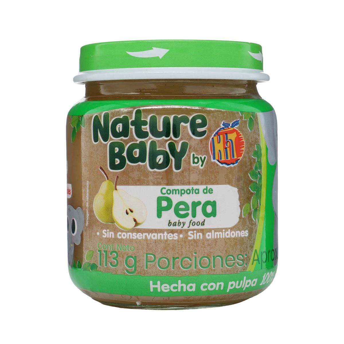 Compota de Pera Nature Baby Frasco x 113g