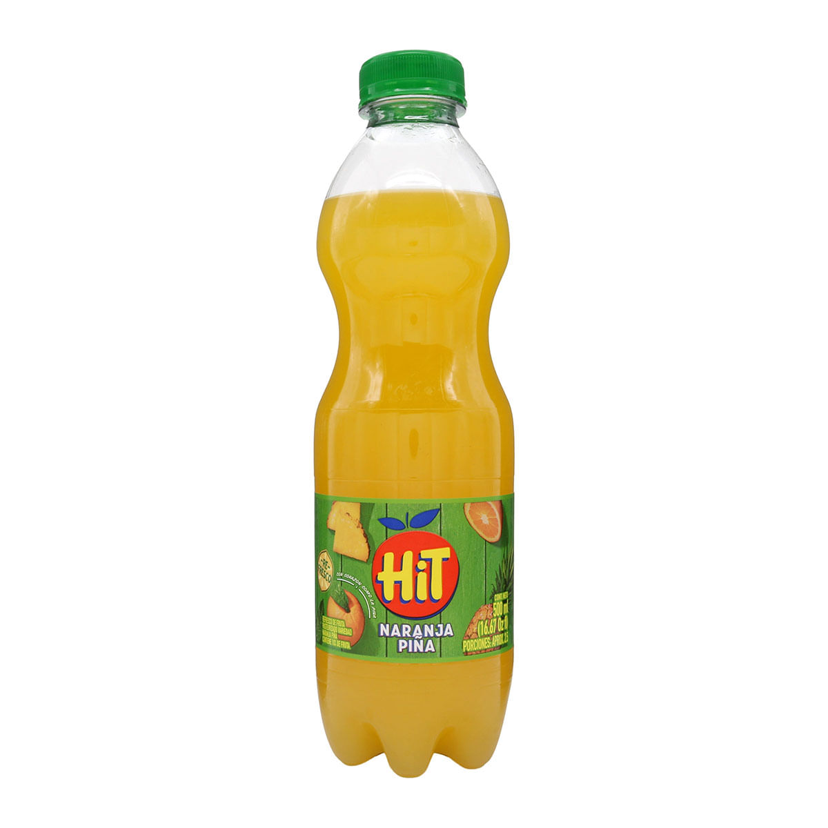 Refresco Sabor Naranja Piña Hit Botella x 500 mL