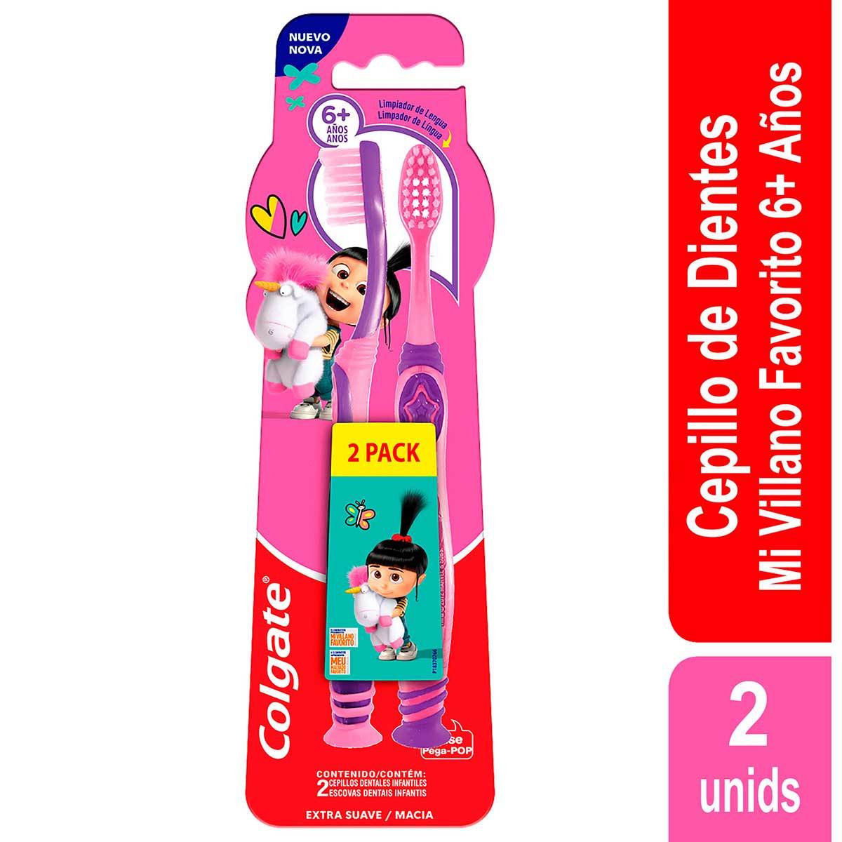 Cepillo Extra Suave Colgate Minions 6+ Años Blíster x 2 uds
