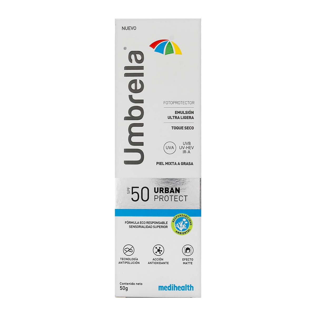 Protector Solar Umbrella Urban Medihealth SPF 50 Tubo x 50 g