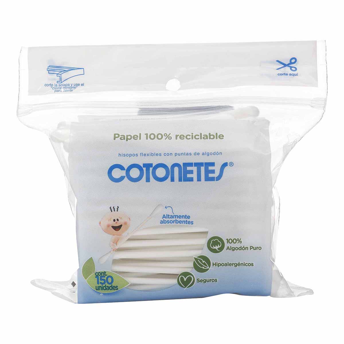 Cotonetes Johnson & Johnson Frasco x 150 Uds.