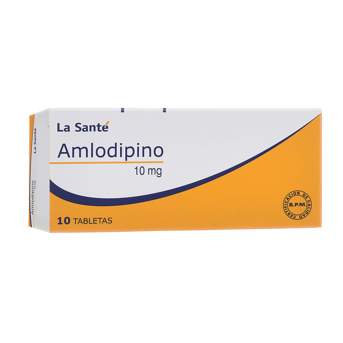 Amlodipino 10 Mg La Santé Caja X 10 Tabletas.