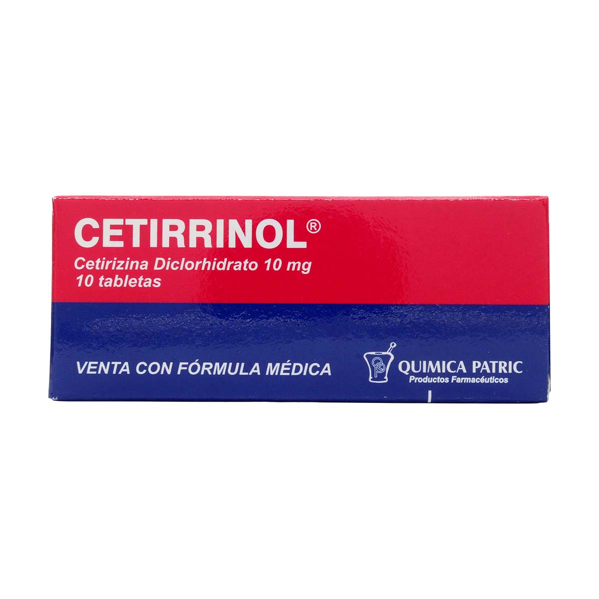 Cetirrinol 10mg Quimica Patric Caja x 10 Tabletas