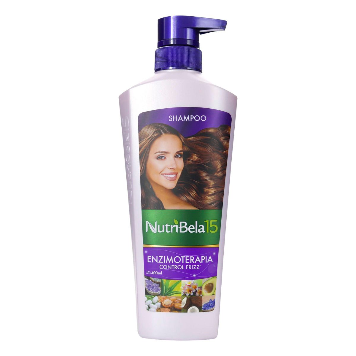 Shampoo Enzimoterapia Control Frizz Nutribela Frasco x 400 mL