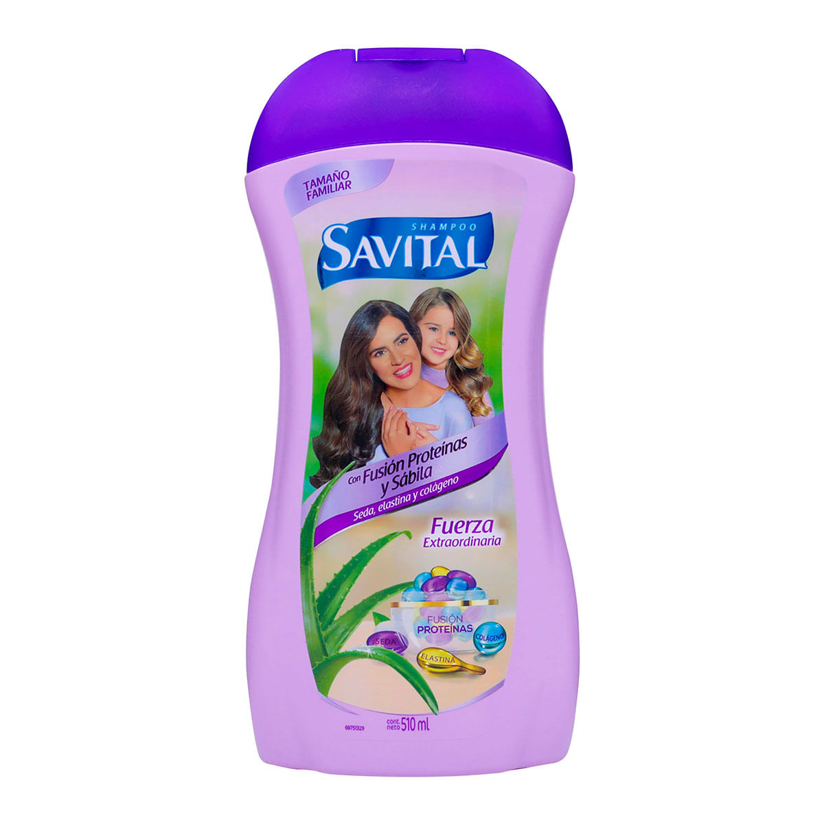 Shampoo con Fusión de Proteínas y Sábila Savital Frasco x 510 mL