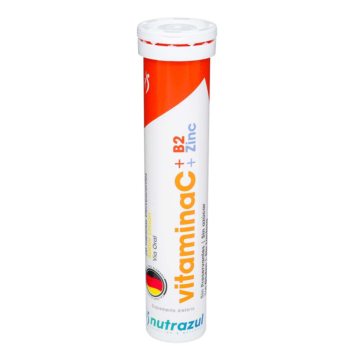 Suplemento Dietario Vitamina C Nutrazul Frasco x 20 Tabletas Efervescentes