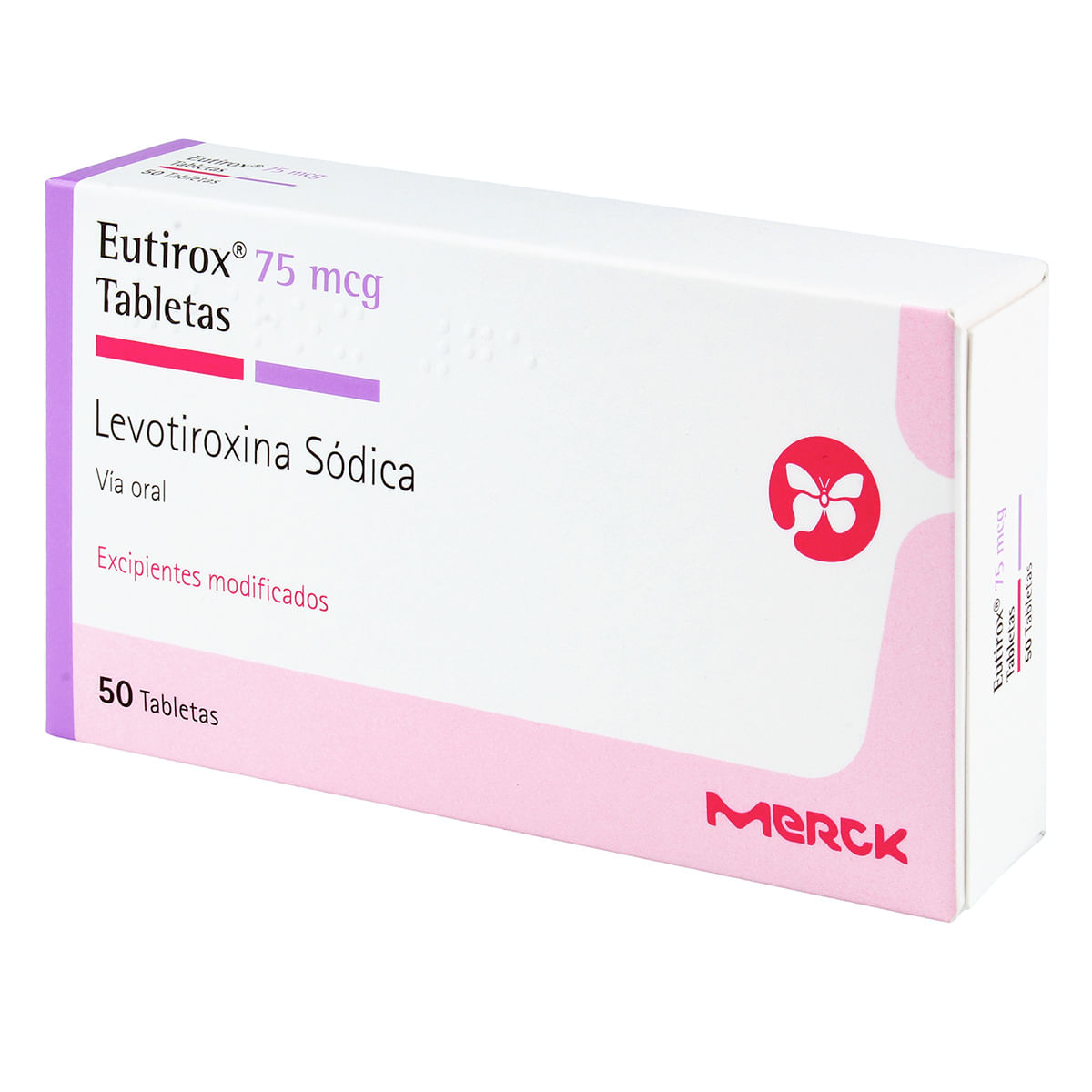 Eutirox 75 Mcg Merck Caja X 50 Tabletas.