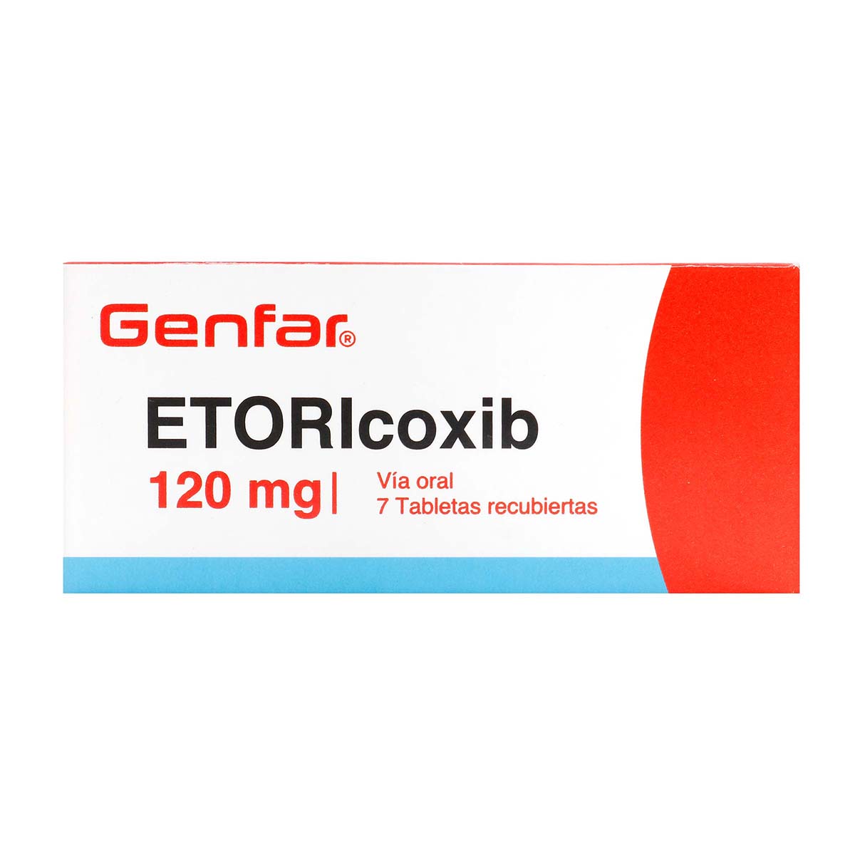 Etoricoxib 120 Mg Genfar Caja X 7 Tabletas Recubiertas.