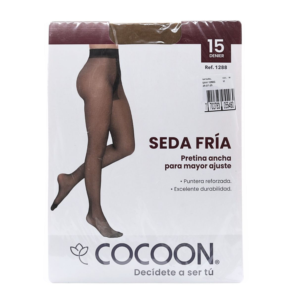 Pantymedia Cocoon Seda Fria Natural M Paquete x 1 Ud