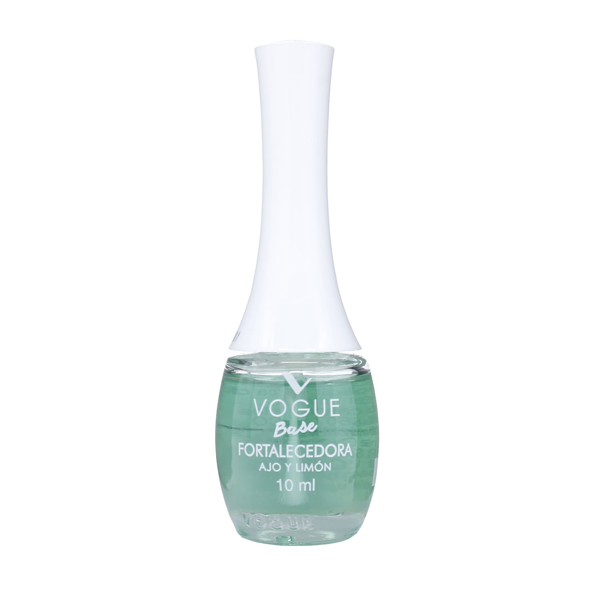 Esmalte Base de Uñas Fortalecedora Ajo y Limón Vogue Frasco x 10 mL
