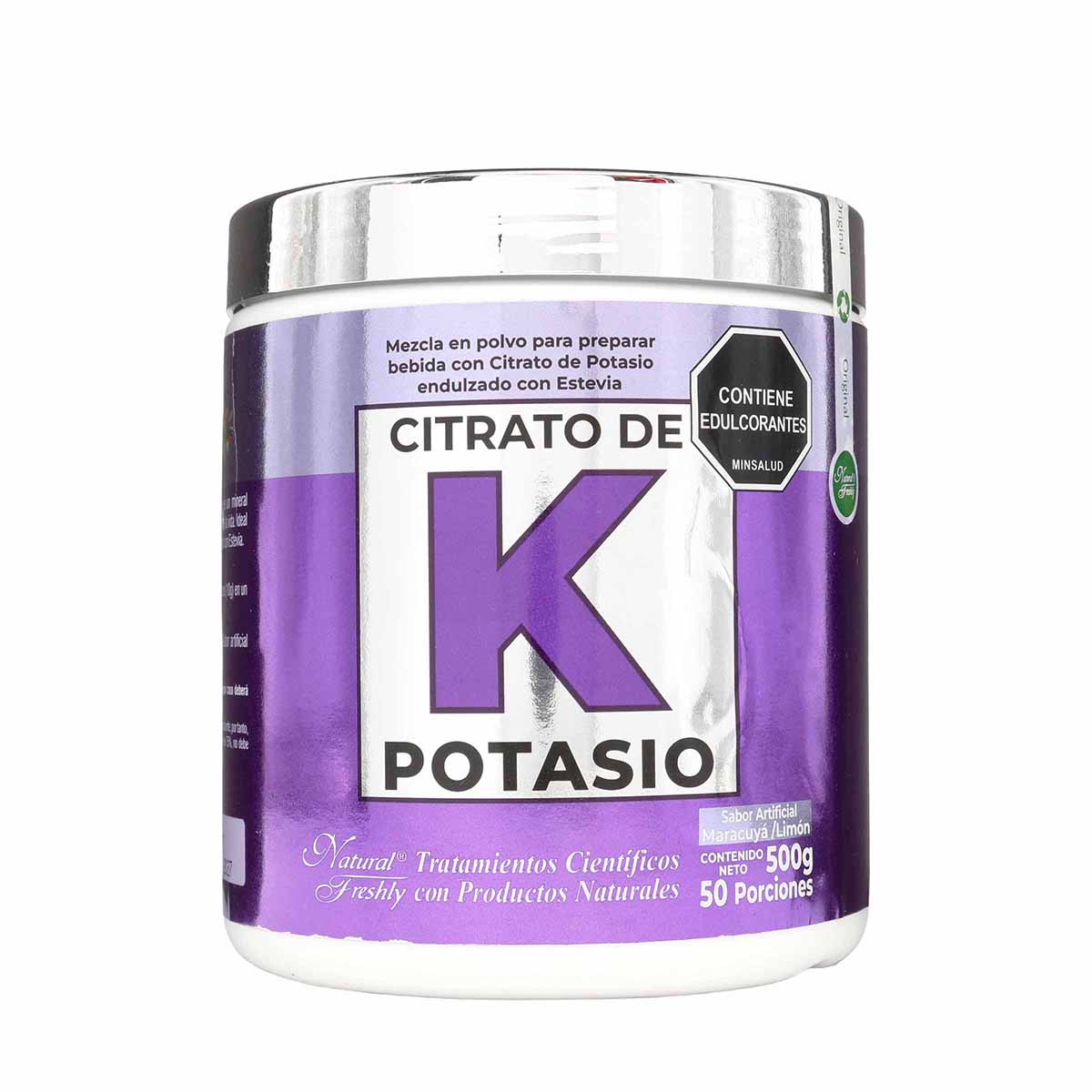 Citrato de Potasio Natural Freshly Tarro x 500g