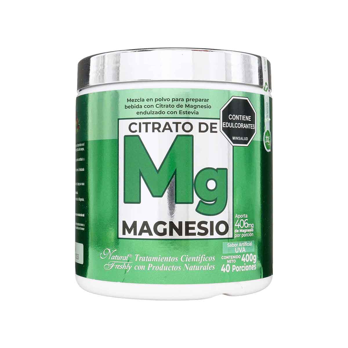 Citrato de Magnesio Natural Freshly Tarro x 400g