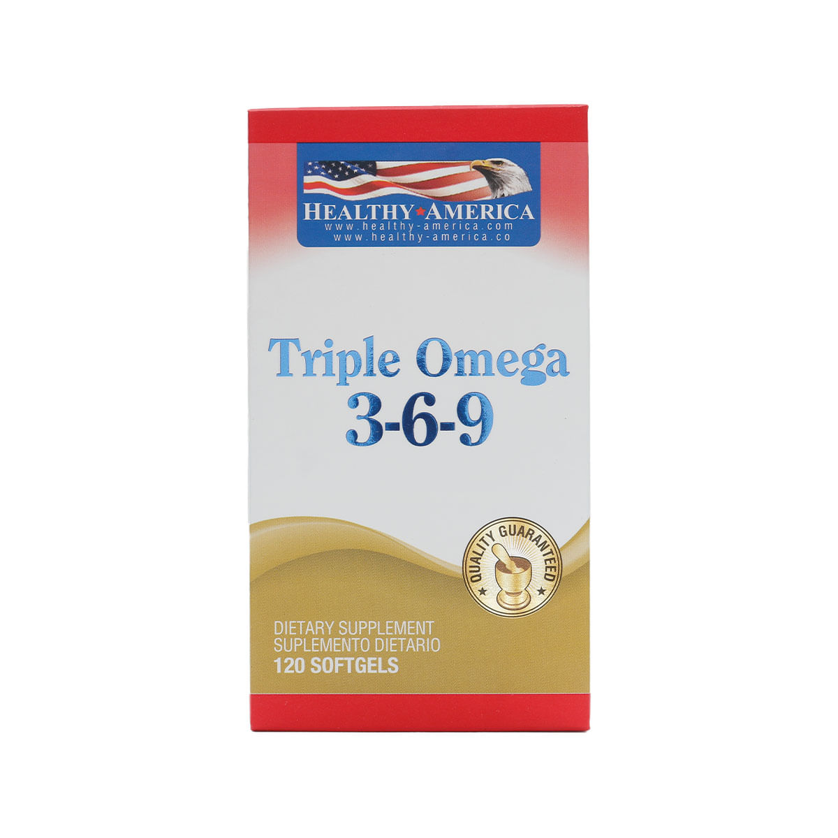 Triple Omega 3-6-9 Healthy America Frasco x 120 Capsulas